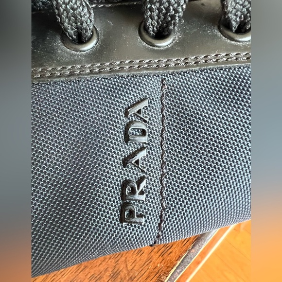 PRADA Nylon Matchrace Sneakers Navy Blue and White.  Size 9.5 - Picture 14 of 14